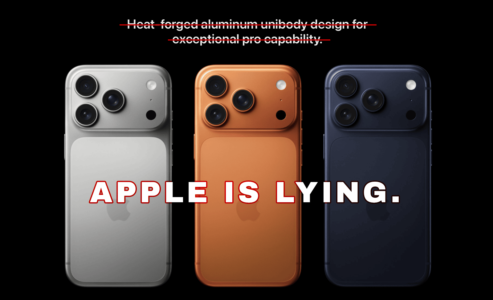 Apple is lying.