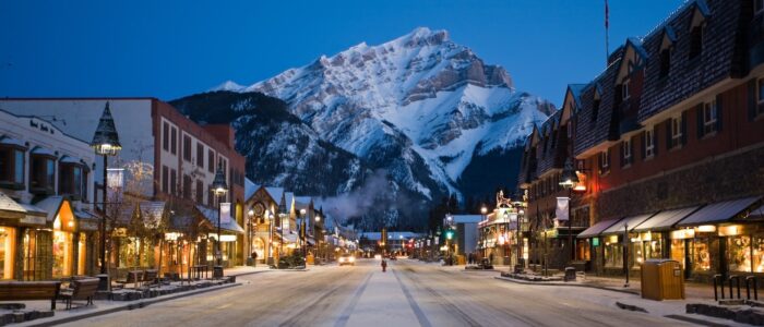 Banff-Ave-and-Town-in-Winter