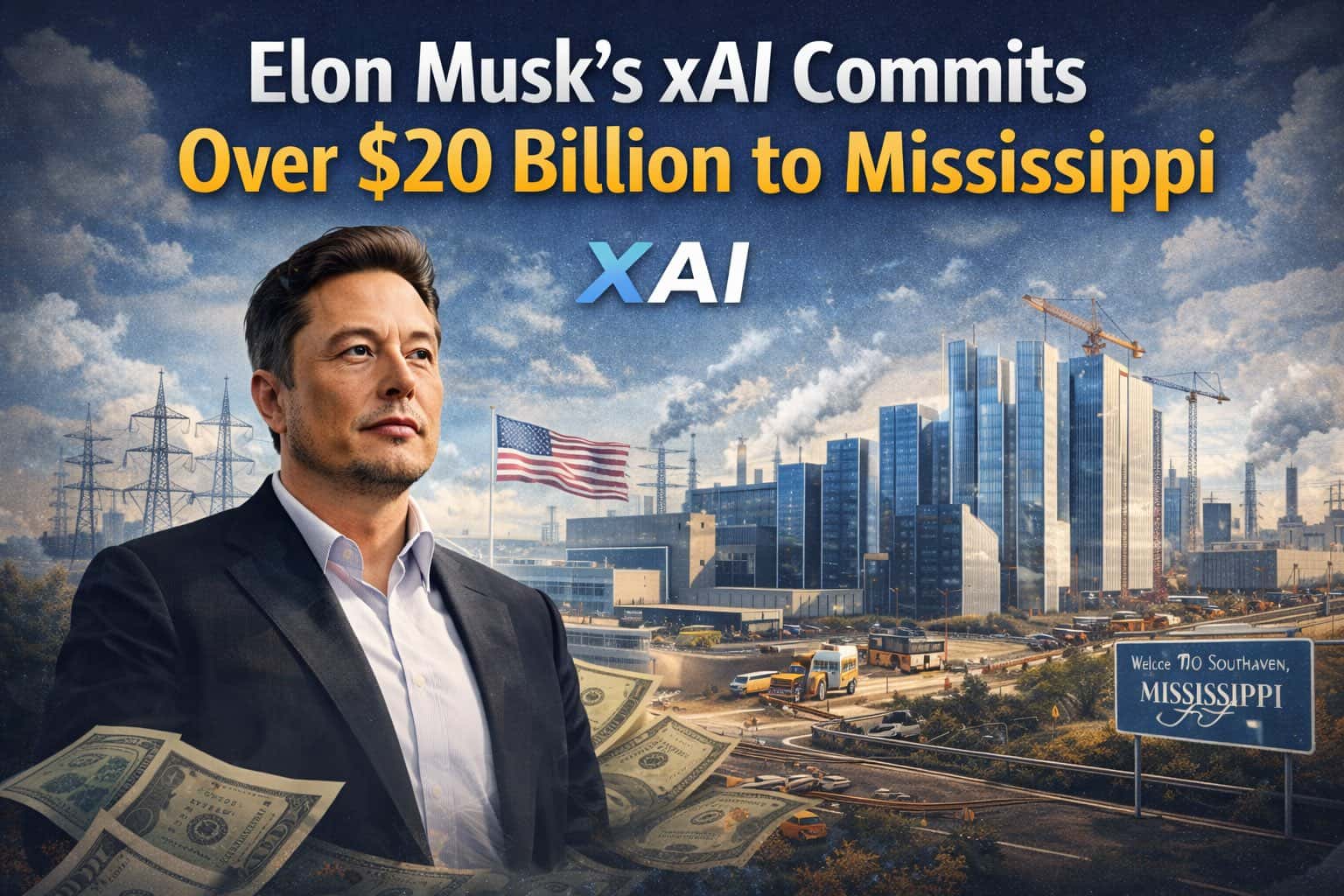 Elon Musk xAI Mississippi AI data center investment and infrastructure expansion