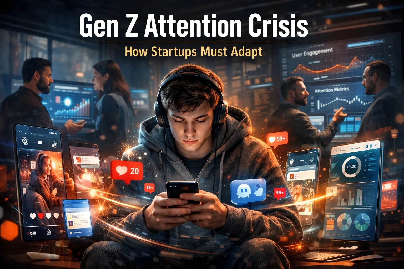Gen Z attention span crisis and its impact on startup product design and the attention economy