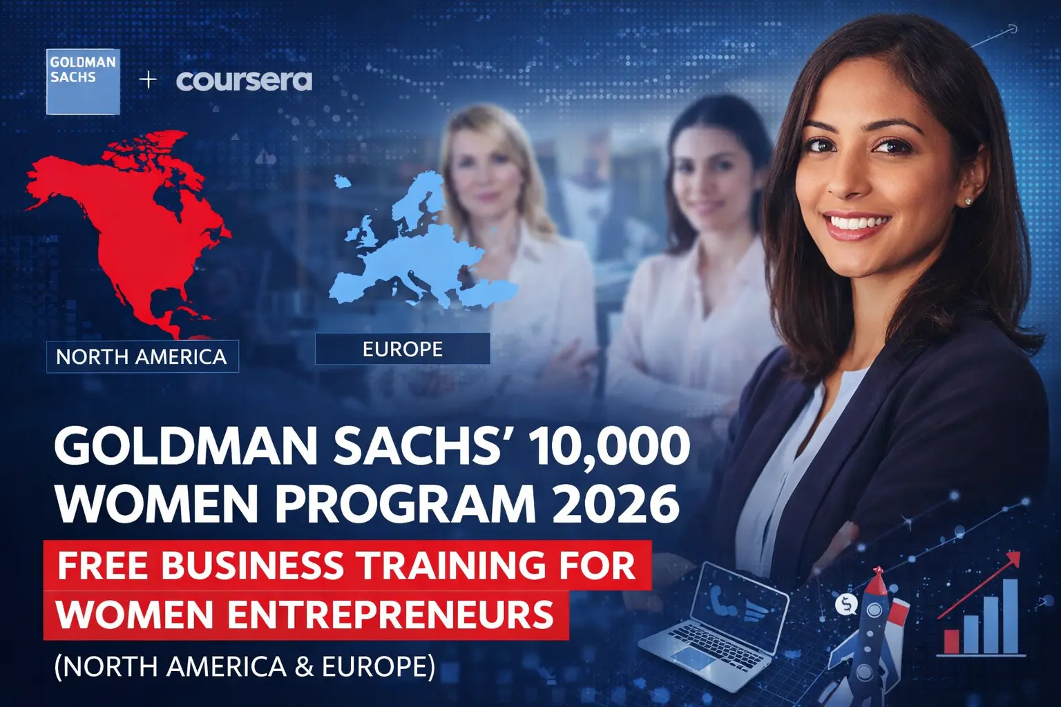 goldman-sachs-10000-women-program-2026-free-training Goldman Sachs 10,000 Women Program 2026 free business training for women entrepreneurs in North America and Europe