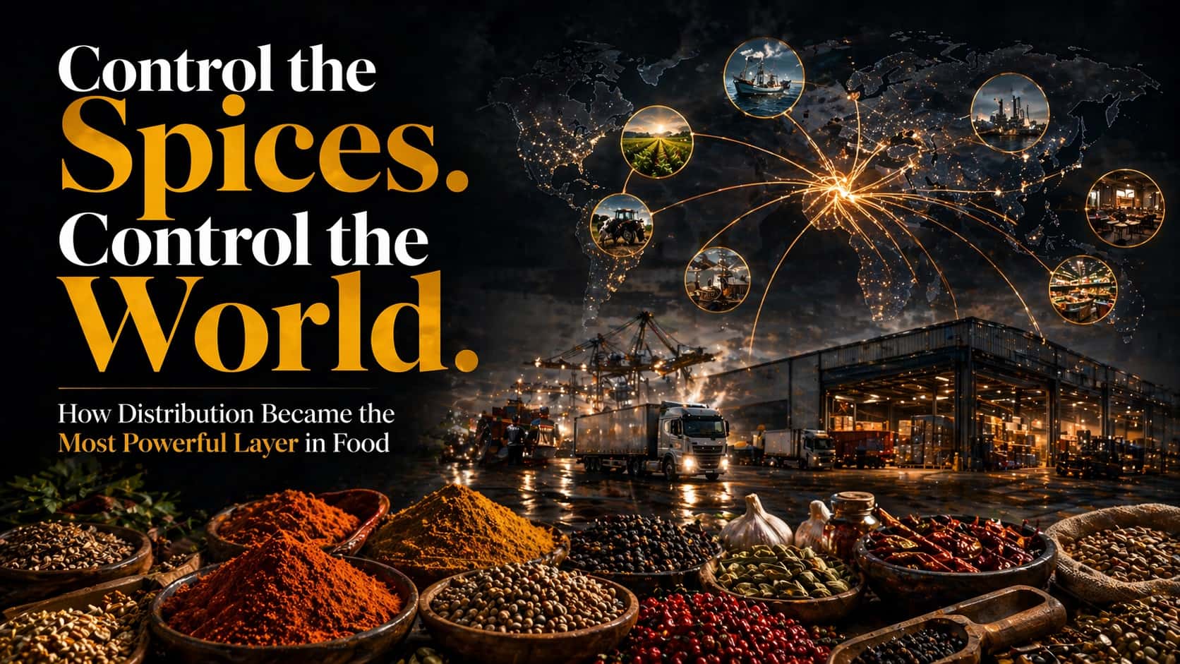 food distribution network trucks supply chain restaurant infrastructure