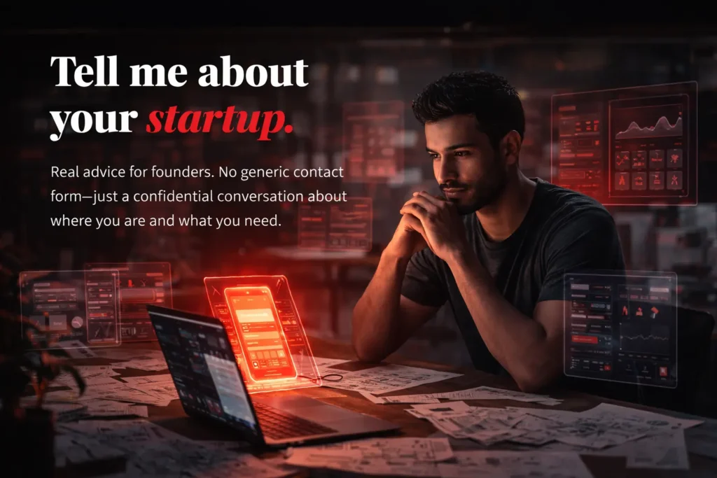 Startup founder receiving expert review and consulting on business idea and strategy