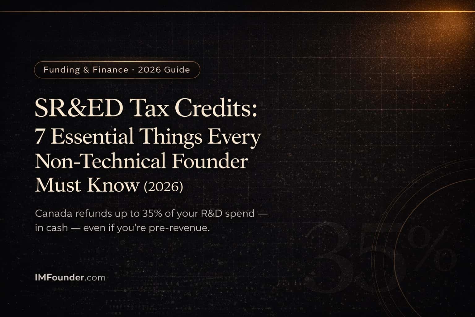 SR&ED tax credits