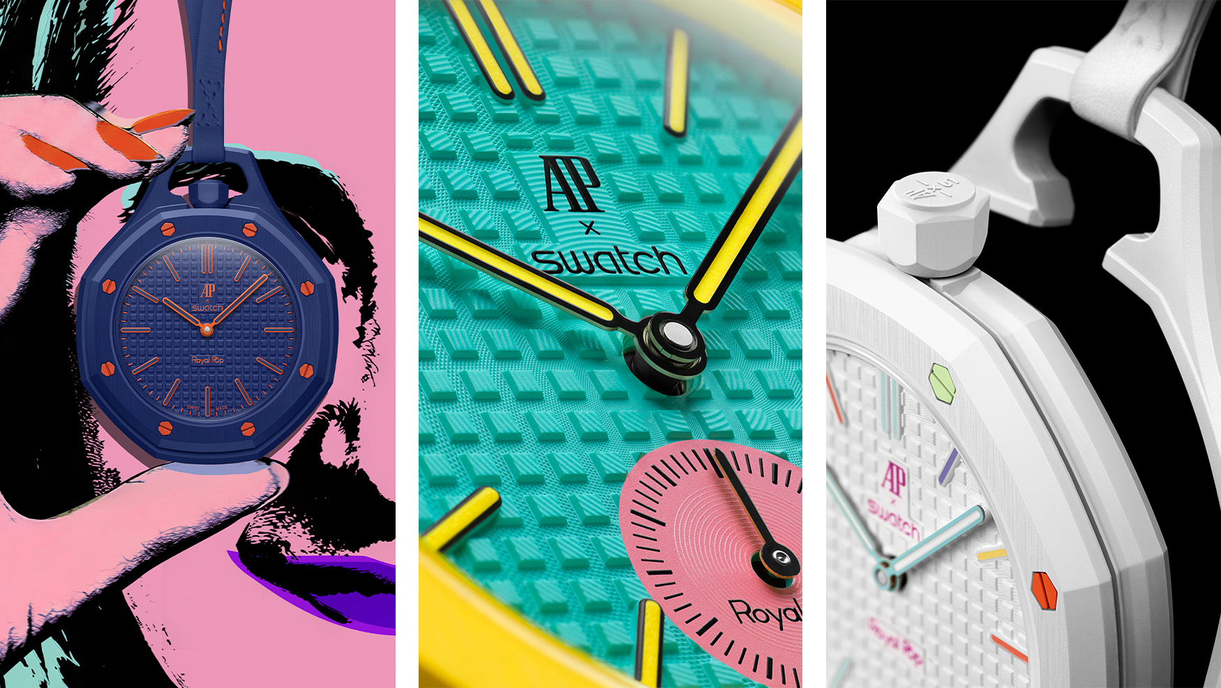 AP x Swatch Royal Pop colorful pocket watch collection