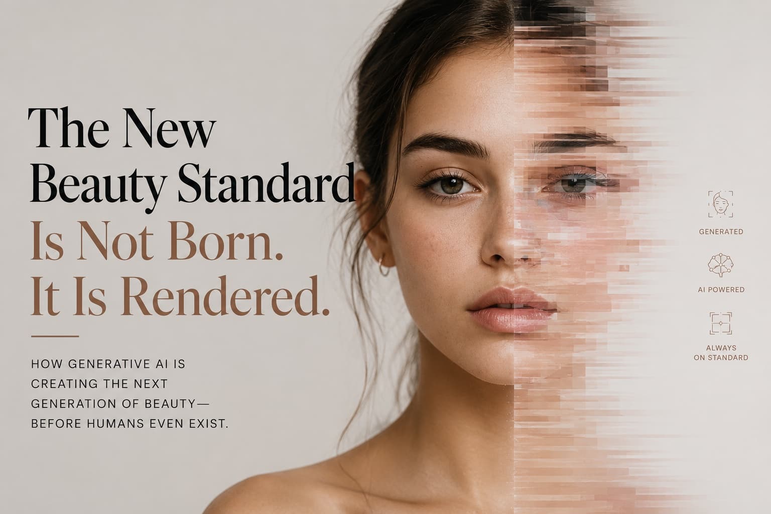 Ai-beauty-imfounder AI generated model representing modern beauty standards