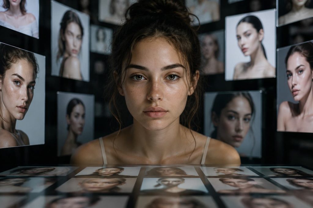 Synthetic influencer created with generative AI