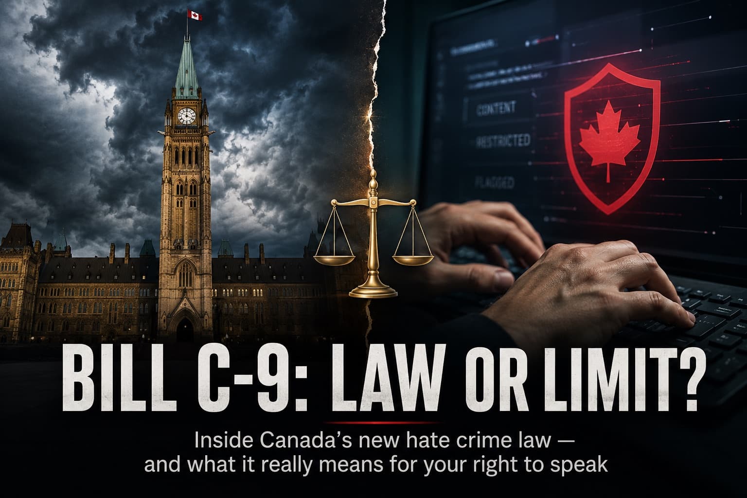 Bill-C9-Law-Canada Bill C-9 Canada hate crime law Parliament Hill free speech debate