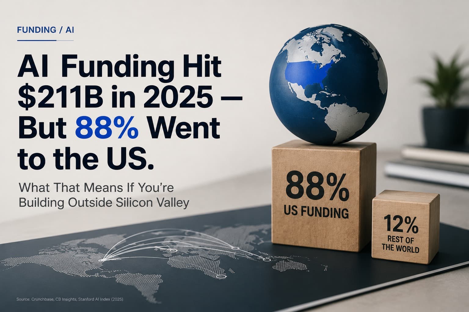 ai-funding-2026-2026 AI's $211 Billion Funding Boom Isn't the Story. Where the Money Went Is.